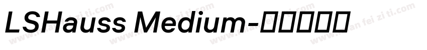 LSHauss Medium字体转换